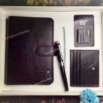 MontBlanc Black Leather Notebook set - Buy Replica